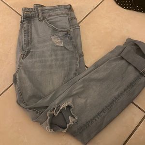 Aeropostale jean super high rise ripped